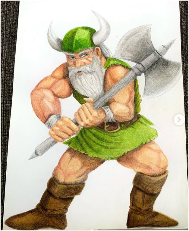 ilustração viking